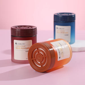 Vaso de Vidrio Tricolor para Bálsamo de Perfume Sólido, Difusor Natural de Aromaterapia, Decoración para Coche y Hogar - Product Image 2