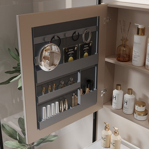 Modern Bathroom Vanity Set with Smart LED Mirror,Seamless Ceramic Sink, <b>Floating</b> Storage Cabinet for Contemporary Home Decor - Product Image 5