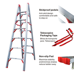 China Factory Price New Aluminum Folding <strong>Stairs</strong> Ladder For Multiple Occasions Used Stick Ladder Folding Ladder - Product Image 5