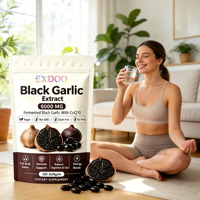 Gélules d'huile d'ail noir vieilli à marque privée 500mg 1000mg Sans odeur Formule sans odeur d'ail pour l'haleine Fonction cardiovasculaire Antioxydant