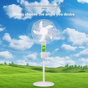 Gran oferta, ventilador Solar de 16 pulgadas, Control remoto, altura ajustable, energía eficiente, viento fuerte, luz nocturna, ventilador de alta potencia de exportación - Product Image 3