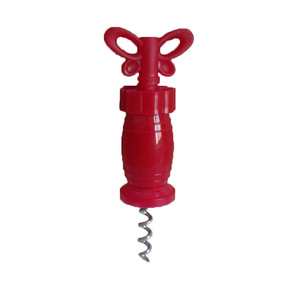 Sacacorchos Creativo con Forma de Mariposa, de Plástico Rojo, Utensilio de Cocina para Abrir Botellas - Product Image 3