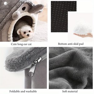 Cane per gatti di lusso cuccia per animali domestici con manico nido nido per quattro stagioni universale rimovibile e lavabile per animali domestici - Product Image 3