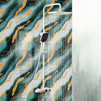 Papier peint en marbre amovible brillant de nouvelle conception, antidérapant, résistant à l'usure, imperméable, pour l'amélioration des murs de la maison