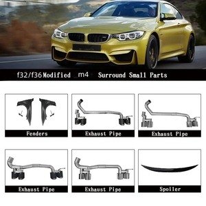 Kit Carrozzeria M di Alta Qualità per <span class=keywords><strong>BMW</strong></span> Serie 4 14-17 F32 <span class=keywords><strong>F36</strong></span> Modificato a M4 Paraurti Anteriore Paraurti Posteriore Minigonne Laterali Griglia Cofano e Parafango F32 - Product Image 4