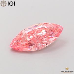 เพชรทรงมาร์คีส์ 1.51 กะรัต สีชมพูสดใส ระดับความสะอาด VVS2 ได้รับการรับรองจาก IGI เพชร CVD ที่เพาะเลี้ยงในห้องปฏิบัติการ เหมาะสำหรับแหวนดีไซน์ทันสมัย - Product Image 1