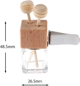 Flacon diffuseur de parfum pour voiture en verre sérigraphié, avec bouchon à vis, haute résistance à la température, 5ml, 8ml, 10ml, 12ml, 15ml, 17ml - Product Image 4