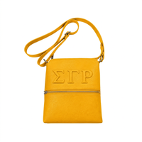 Sac bandoulière femme en similicuir gaufré Sigma Gamma Rho, classique, durable, tendance, avec fermeture éclair, grande capacité, vente en gros personnalisée