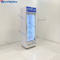 Réfrigérateur vertical de supermarché à porte vitrée pour boissons, vitrine réfrigérée pour boissons, réfrigérateur Coca-Cola à porte vitrée