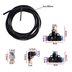 Raccords de modification de voiture <span class=keywords><strong>Kit</strong></span> de <span class=keywords><strong>joint</strong></span> de tuyau en cuir sous vide Valve d'échappement de turbine Valve de dérivation de turbocompresseur Electrovanne - Product Image 2