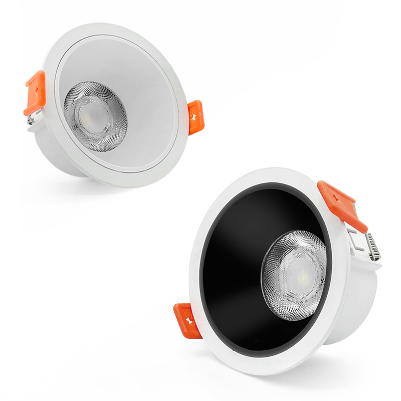 LED-Scheinwerfer für Home Hotel Lampe Schwarz COB Decken einbau leuchte Rotierendes LED-Flutlicht