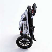 Fauteuil roulant manuel en acier à haute teneur en carbone avec chariot pliant à quatre roues, portable pour l'avion, pour personnes handicapées