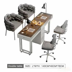 Juego de Mesa y Silla para Manicura a Precio Especial, Mesa y Silla Multifuncional para Manicura de Estilo Retro Crema, Económico - Product Image 4