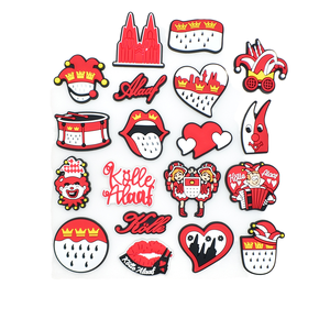 Venta al por mayor de adornos de dibujos animados en relieve de PVC suave ecológico con base plana para decoración de carnaval, fábrica vietnamita - Product Image 1