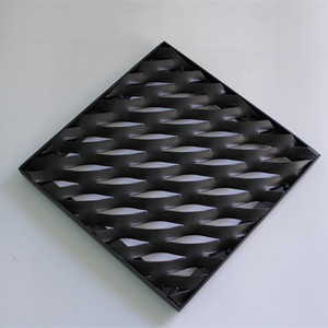 Powder Coated Aluminum Expanded <strong>Metal</strong> Mesh <strong>Grid</strong> Waterproof &amp; Fireproof Modern Artistic Perforated Ceiling Tiles for Interior Use - Product Image 6
