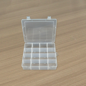 Transparent Plastic Storage Box 16 Compartments Rectangular Desktop Organizer for Beads Jewelry Fishing Gear Tools - Product Image 3