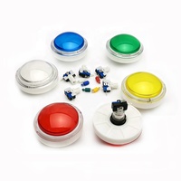 Bouton poussoir d'arcade transparent Wintai-Tech Chine avec LED et micro-interrupteur momentané 100 mm