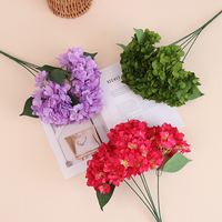 Kunstbloemen Vijfkoppige Franse Hortensia Bruidshal Bloemstukken Buitenlandse Handel Zachte Decoratie