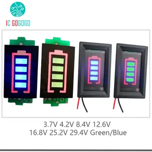 1S 2S 3S 4 4s 6S 7S Lithium Batterij Capaciteit Indicator Meter Tester Display Li-Ion 4.2V 8.4V 12.6V 16.8V 25.2V 29.4V Vermogen