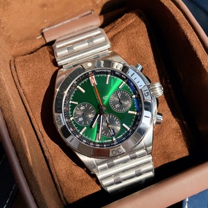 Reloj Mecánico de Acero Inoxidable de Lujo para Hombre, de Alta Calidad, con Espejo de Zafiro y Tres Esferas Integradas, Estilo Breitling - Product Image 2