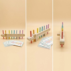 Jeu de société en bois Montessori Crocodile pour l'apprentissage des cartes, jouet interactif pour enfants, personnalisable - Product Image 2