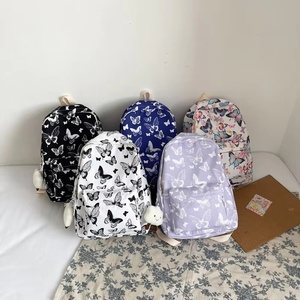 Fashionable Waterproof Nylon Lined Student <b>Backpack</b> <b>Large</b> Capacity Casual Travel <b>Backpacks</b> for Teenagers in Multiple Colours - Product Image 2
