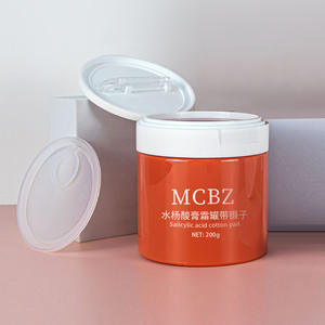 Tarro cosmético pequeño <span class=keywords><strong>de</strong></span> boca ancha <span class=keywords><strong>de</strong></span> 200g, recipiente <span class=keywords><strong>de</strong></span> plástico PET para almohadillas <span class=keywords><strong>de</strong></span> algodón <span class=keywords><strong>de</strong></span> ácido salicílico, cremas y bálsamos, <span class=keywords><strong>pinzas</strong></span> - Product Image 4