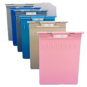 Dossier médical en plastique résistant aux chutes, dossier médical en ABS renforcé bleu pour hôpital, clinique, infirmière - Product Image 1