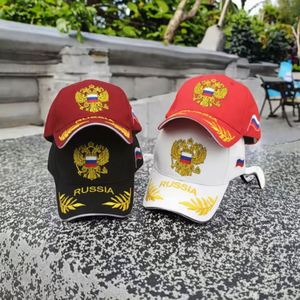 หมวกเบสบอลแบบปรับได้ 6 แผง สำหรับทุกเพศ ทุกวัย ดีไซน์ทันสมัย ปักลายสไตล์รัสเซีย ทรงโค้งมน แฟชั่นสำหรับธุรกิจ ป้องกันแสงแดด ผลิตจากผ้าฝ้าย 100% - Product Image 2