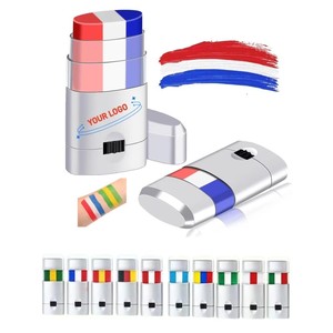 Barra de Pintura Facial Personalizada <span class=keywords><strong>con</strong></span> LOGO para Maquillaje Corporal, Pintura para Ojos, Día de <span class=keywords><strong>la</strong></span> Independencia, Fútbol, Jugadores de Fútbol, Adultos, Niños, Atletas, Regalo Deportivo - Product Image 1