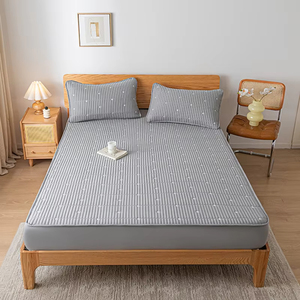 Protège-<span class=keywords><strong>matelas</strong></span> imperméable et épais brodé, <span class=keywords><strong>drap</strong></span>-<span class=keywords><strong>housse</strong></span> respirant, couvre-lit durable, respectueux <span class=keywords><strong>de</strong></span> la peau, 140_160 _ <span class=keywords><strong>180x200</strong></span> - Product Image 3