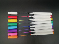 XY Blanc liquide craie LED lumière conseil stylo à base d'eau sans poussière tableau stylo verre céramique cuir effaçable stylo marqueurs