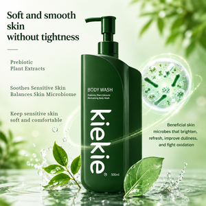 Gel Douche Anti-Jaunissement Éclaircissant pour Peaux qui restent éveillées tard, à base de Prébiotiques et d'Extraits Végétaux 500ml - Product Image 2