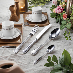 Cuchillo de alta calidad, tenedor, cuchara, juego de cubiertos, pulido de espejo, cubiertos de acero inoxidable 304, cubiertos de lujo para boda real - Product Image 2