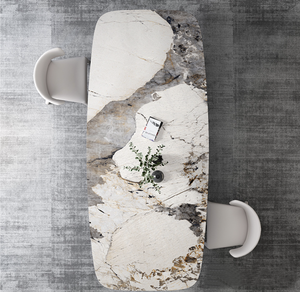 Nuevo Panel de <span class=keywords><strong>roca</strong></span> de alta calidad de estilo nórdico de mármol, mesa de comedor grande, muebles de cocina y restaurante para comedor y baño - Product Image 4