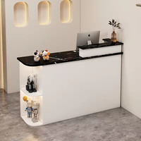 Comptoir de réception moderne et minimaliste avec tiroir, idéal pour les salons, les hôtels commerciaux, les bureaux et les appartements