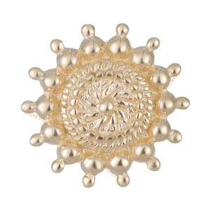 Giometal - Pendientes de Oro Sólido de 14K con Cuentas <span class=keywords><strong>en</strong></span> <span class=keywords><strong>Espiral</strong></span> y Centro de Piedra, Joyería Corporal con Concha Superior, Piercing, Extremos Sin Rosca - Product Image 3