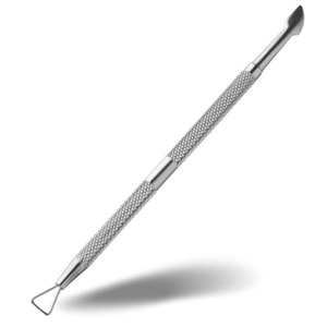 Pousse-cuticules réutilisable en acier inoxydable double extrémité pour nettoyer les ongles, enlever le vernis gel et couper les peaux mortes - Product Image 4