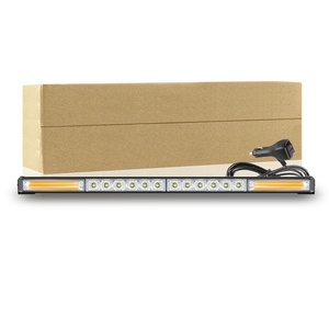 GPRGIT Barre lumineuse d'avertissement à LED COB haute puissance, tricolore, clignotante d'urgence, pour travaux, 12V-24V 56W, pour remorque et camion, Nouveau - Product Image 6
