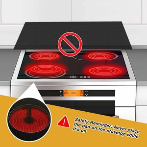 Large Antiscratch <b>Glass</b> Top Stove Cover Induction Cooktop <b>Protector</b> Mat for Electric Burner Kitchen Cooking Tool - Product Image 6