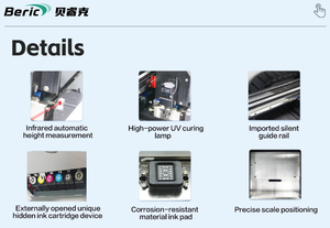 Impresora UV Plana Beric Nueva A5 <span class=keywords><strong>con</strong></span> Cabezal I3200, Efecto de Barniz en Relieve 3D, Pantalla Táctil Inteligente, Máquina de Impresión de Escritorio Portátil, Wi-Fi, 2 Años de Garantía - Product Image 5