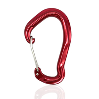 Mousqueton en aluminium à barrière de sécurité 12kN, ultra-rapide, pour équipement de sécurité professionnel pour sports de plein air et équipement d'escalade