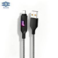 Câble de données lumineux RGB coloré 120W à effet respirant pour Apple 16 et Huawei Mate60pro 70 60 50 Type-C à charge rapide