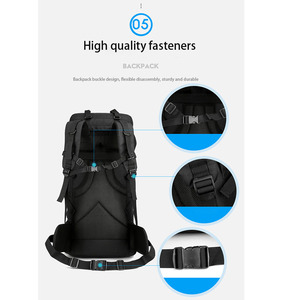 Ensemble de sac à dos 2 en 1 personnalisé, grande capacité, imperméable, pour la randonnée, le camping, les sports de plein air, le trekking, sac à dos de voyage - Product Image 6