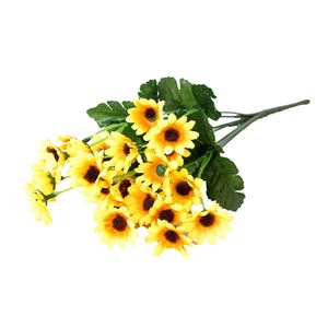 Fleurs en plastique Simulation artificielle 24 tête petit tournesol maison salon décoration fleurs usine en gros - Product Image 5