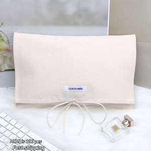 Bolsa de Lona de Algodón Orgánico OEM con Logotipo Personalizado, Impresa en Serigrafía, para Ropa, Libros, Regalos, Bolsa Protectora de Algodón con Lazo - Product Image 2