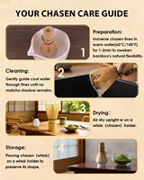 Fouet à matcha en bambou avec logo personnalisé, non toxique, durable, fouet à matcha japonais pour une consistance lisse, fouet à matcha Chasen de haute qualité