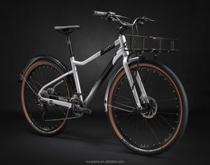 SUNPEED 27,5 "Vintage aleación City Street Touring Bike cercanías bicicleta adulto ciudad bicicleta para hombres con estante trasero - Product Image 6