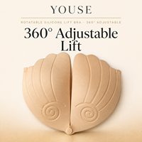 Reggiseno Adesivo 360 °   Reggiseno Push-up Girevole Senza Spalline Invisibile Riutilizzabile Traspirante con Chiusura Frontale a Bottone