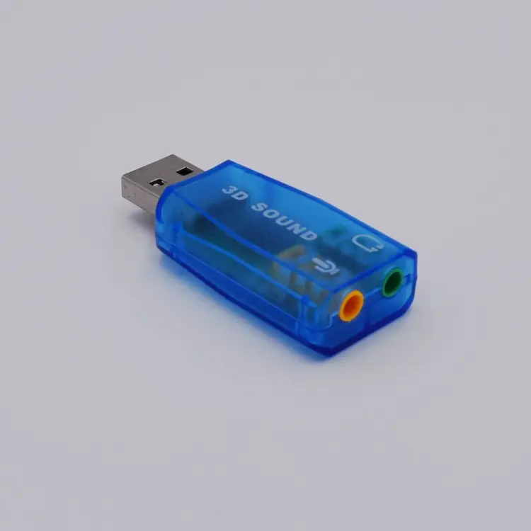 Carte son USB 3D audio personnalisé ordinateur externe mini carte son